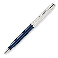 Cross Century II Sterling Silver Translucent Blue Lacquer Ball-Point Pen 462WG-2