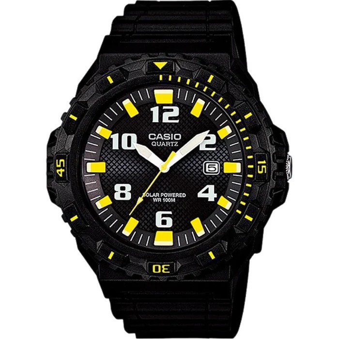 CASIO MRW-S300H-1B3VDF Solar Powered ANALOG men's Watch Resin Black 4971850988793