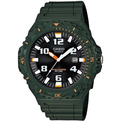 Casio MRW-S300H-3BVDF Solar Analog 100M Military Green Watch 4971850920564