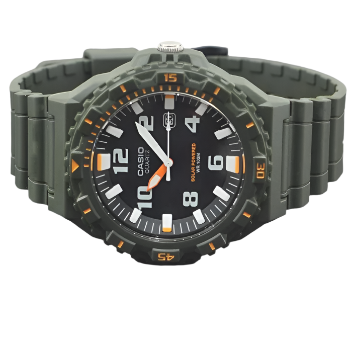 Casio MRW-S300H-3BVDF Solar Analog 100M Military Green Watch 4971850920564