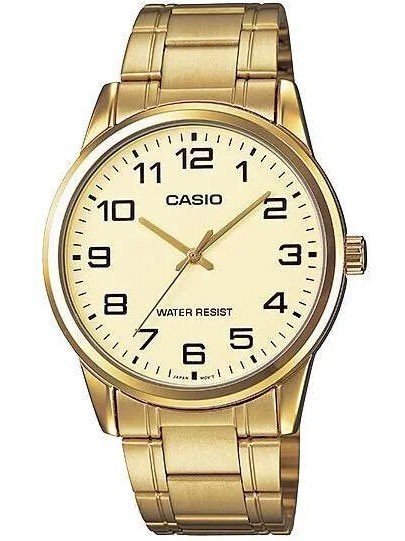 Casio Men's Standard Analog Gold dial Watch MTP-V001G-9BUDF 4971850082590