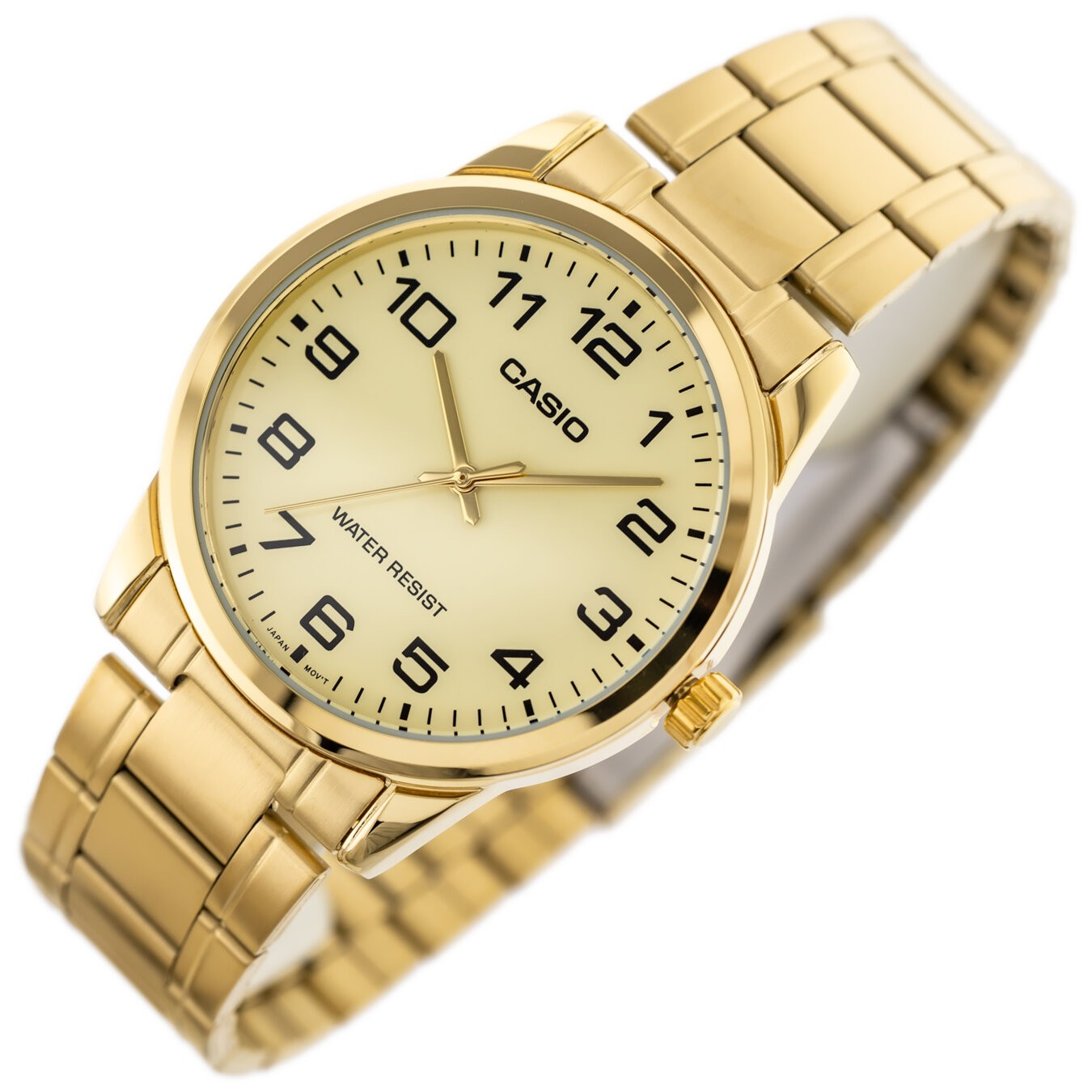 Casio Men's Standard Analog Gold dial Watch MTP-V001G-9BUDF 4971850082590