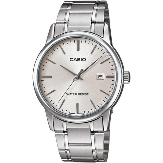 Casio MTP-V002D-7AUDF Men's Watch stainless steel silver dial 4971850082668