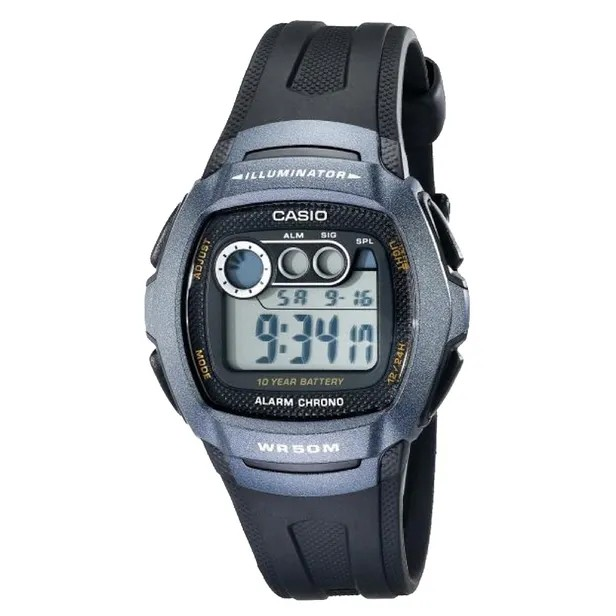 Casio Digital W-210-1BVDF  Casio W-210-1BVDF Men's Sports Watch Black and Grey4971850840664