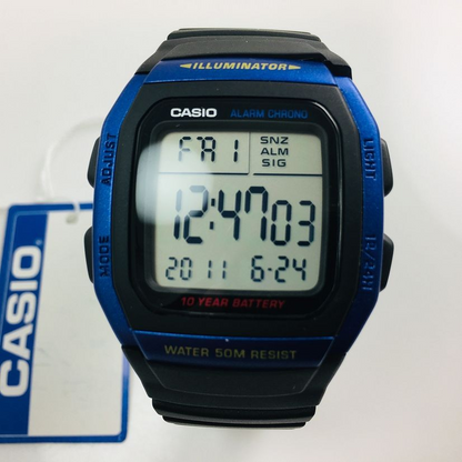 Casio W-96h-2avDF Men's Watch Digital Blue Multifunction Sport 4971850802426