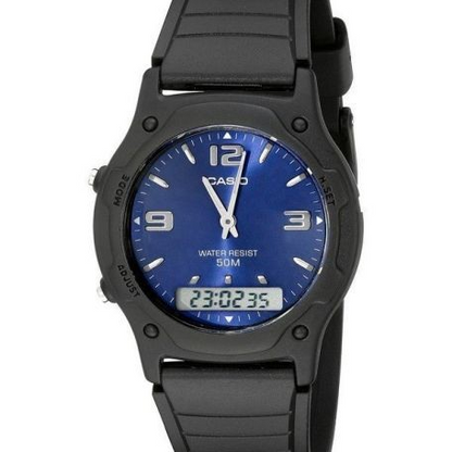 Casio Analog Digital Quartz Dual Time AW49HE-2AVDF Men's Watch