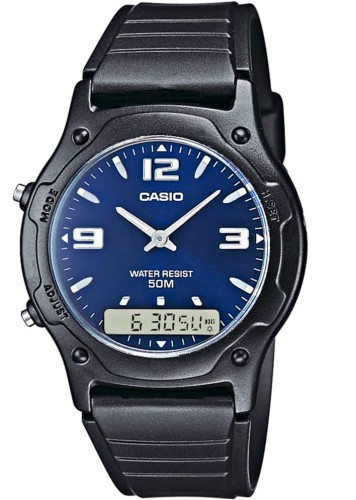 Casio Analog Digital Quartz Dual Time AW49HE-2AVDF Men's Watch