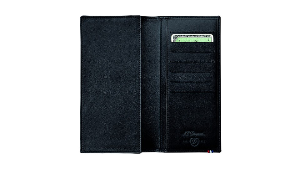 S.T. Dupont – Line D ELYSEE Black Leather Wallet 7CC 180005