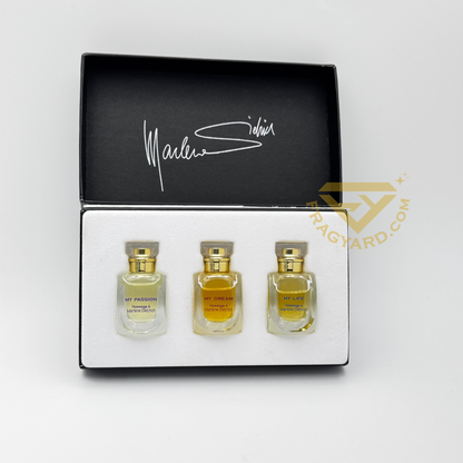 PARFUMS GRES COLLECTION MINIATURE SET MARIENE DIETRICH EAU DE PAFRUM 3 X 5ML