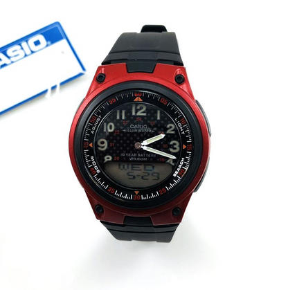 Men's Casio Black Classic Digital Analog Watch AW80-4BV AW -80-4BVDF