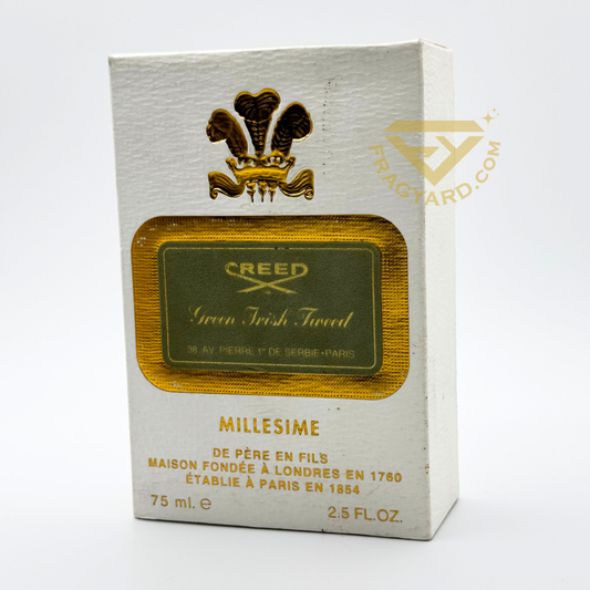 GREEN IRISH TWEED MILLESIME BY CREED PARFUM 75ML 2.5FLOZ OLD ORIGINAL PACKING RARE NEW ITEM