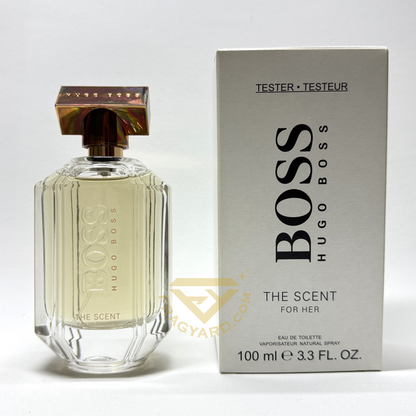 BOSS HUGO BOSS THE SCENT FOR HER EAU DE TOILETTE  3.3OZ /  100 ML TESTER