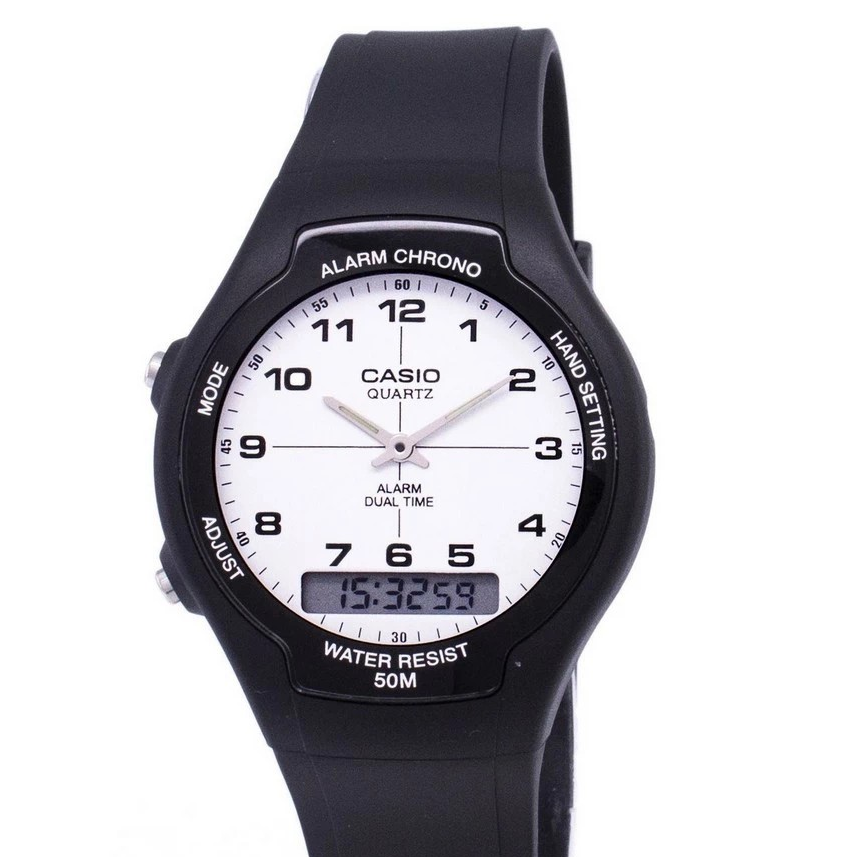 Casio Analog Digital Dual Time AW-90H-7BVDF AW90H-7BVDF Men's Watch