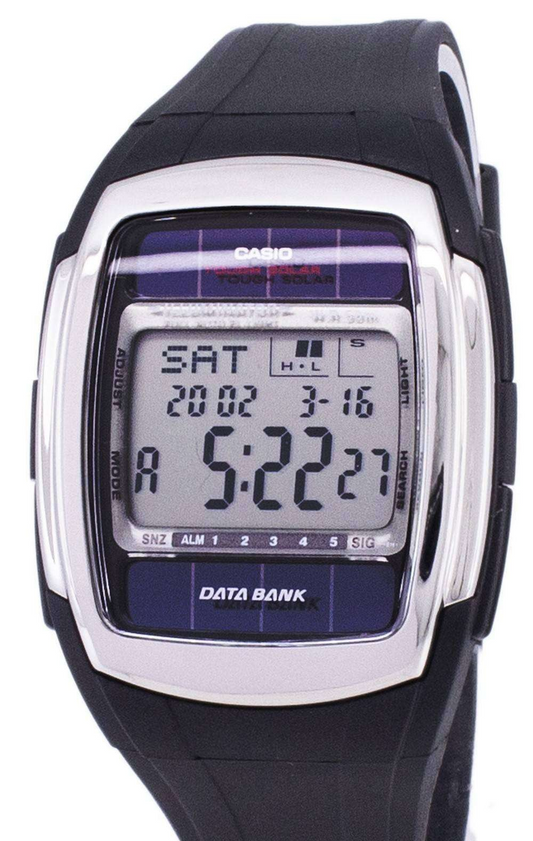 Casio Digital Tough Solar Data Bank 5 Alarm DB-E30-1AVDF DB-E30-1AV Mens Watch