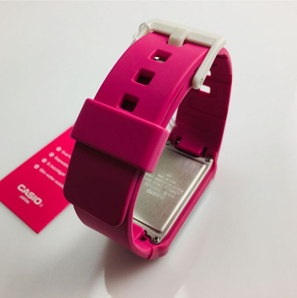 Women's Casio LDF-52-4ADR Pink Silicone Band Digital Watch LDF52-4A