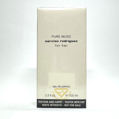 PURE MUSC NARCISO RODRIGUEZ FOR HER EAU DE PARFUM  EDP 3.3 OZ 100ML TESTER ORIGINAL