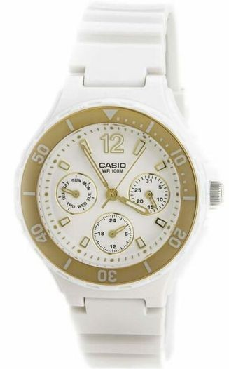 Women's Casio  LRW-250H-9A1VDF White Classic Resin Band Watch LRW250H-9A1