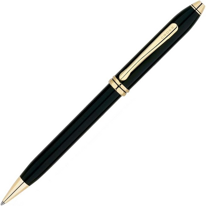 Cross Townsend Lacquer Black With Gold Trim Ball Pen cross 572