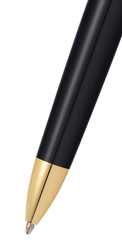 Cross Townsend Lacquer Black With Gold Trim Ball Pen cross 572