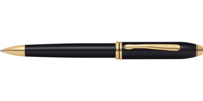 Cross Townsend Lacquer Black With Gold Trim Ball Pen cross 572