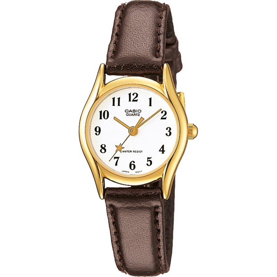 Casio LTP-1094Q-7B4R Quartz Analog Womens Watch Leather Band Original LTP -1094Q-7B4RDF