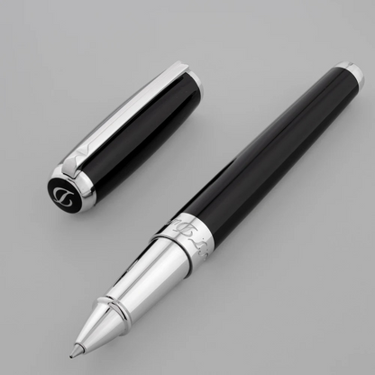 S.T. DUPONT ELYSEE ROLLER CONVERTIBLE BLACK LACQUER & PALLADIUM 412674