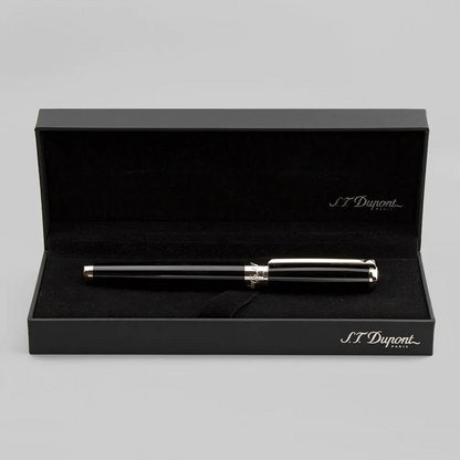 S.T. DUPONT ELYSEE ROLLER CONVERTIBLE BLACK LACQUER & PALLADIUM 412674