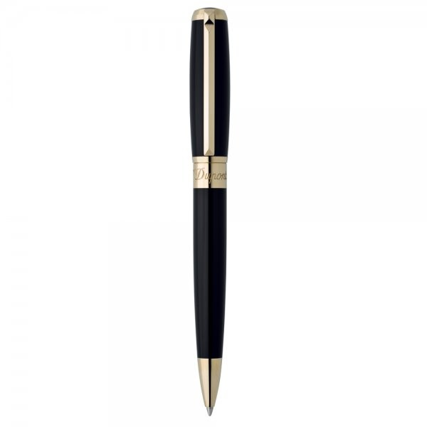 S.T. DUPONT ELYSEE Black Lacquer & Gold Ballpoint Pen - 415574