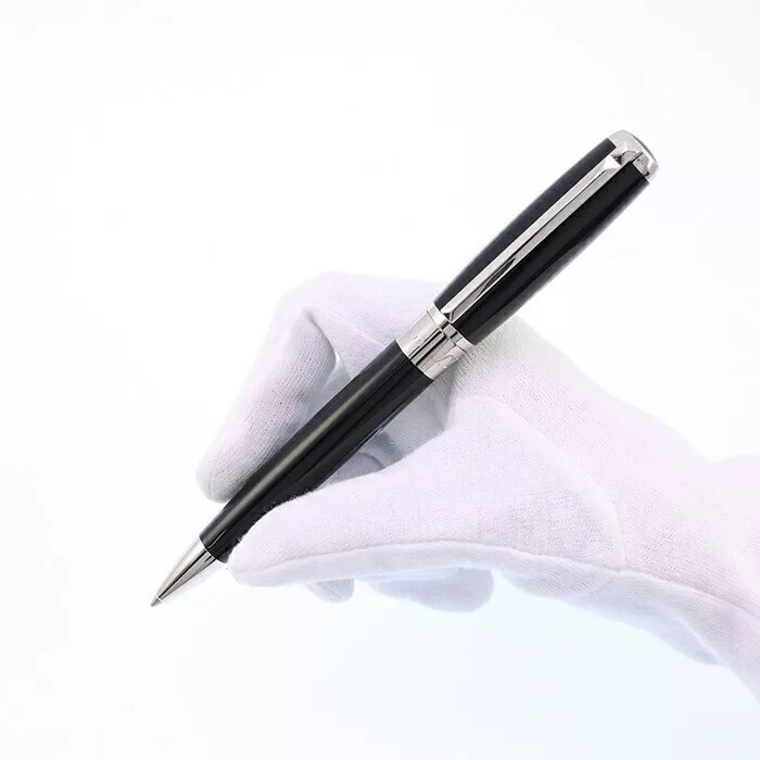 S.T. DUPONT Elysée Black Lacquer & Palladium Ballpoint Pen - 415674