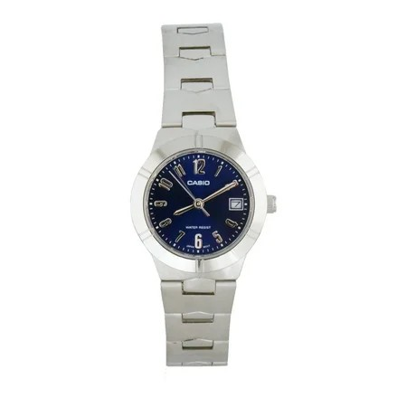 CASIO  Analog LTP -1241D-2A2DF Blue Dial Stainless Steel Women's Watch 4971850881421