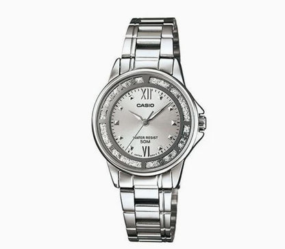 CASIO Waterproof Stainless Steel Strap Silver Analog LTP -1391D-7AVDF women's 4971850065517