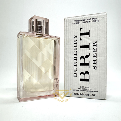 BRIT SHEER BY BURBERRY EAU DE TOILETTE 100ML TESTER