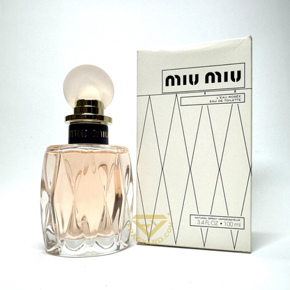 MIU -MIU LADIES L'EAU ROSSEE EAU DE TOILETTE LADIES 3.4OZ /  100 ML TESTER ORIGINAL