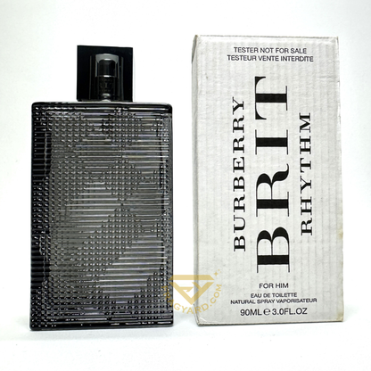 Burberry Men's Burberry Brit Rhythm Eau de toilette  Spray 3.0 oz/ 90ml  tester Original