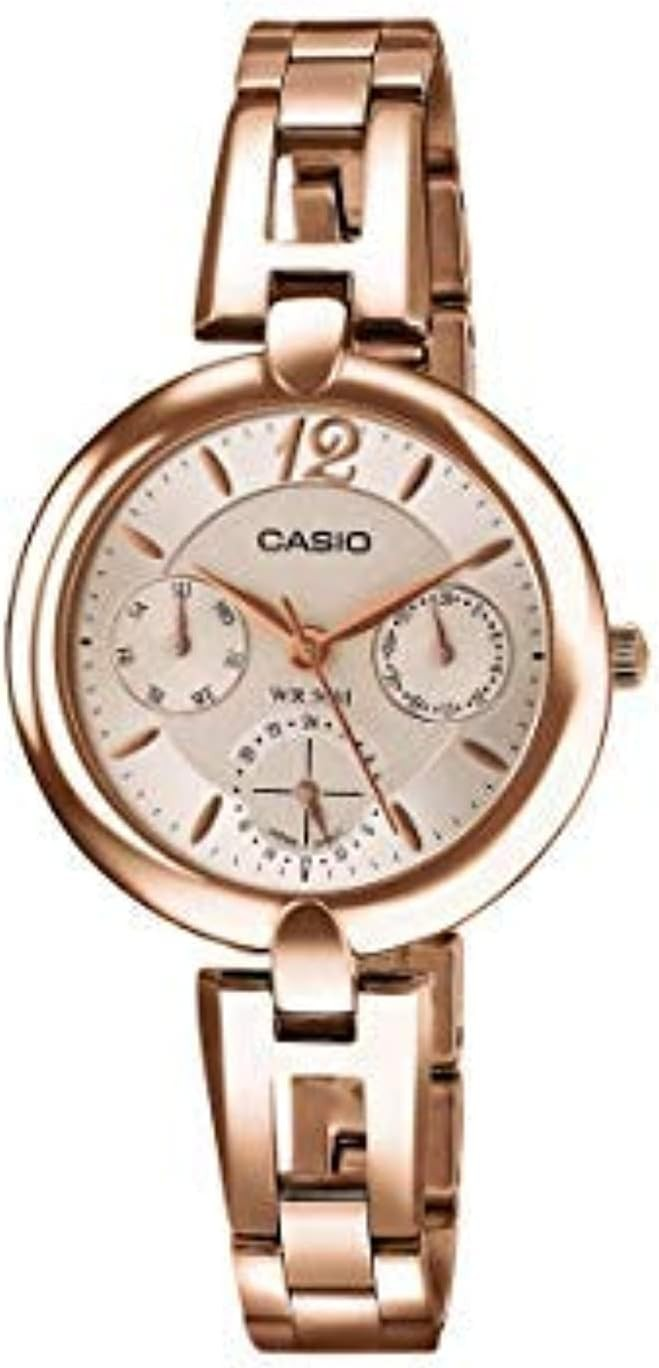 Casio Women's Stainless Steel Watch LTP-E401PG-9AVDF 4971850063988