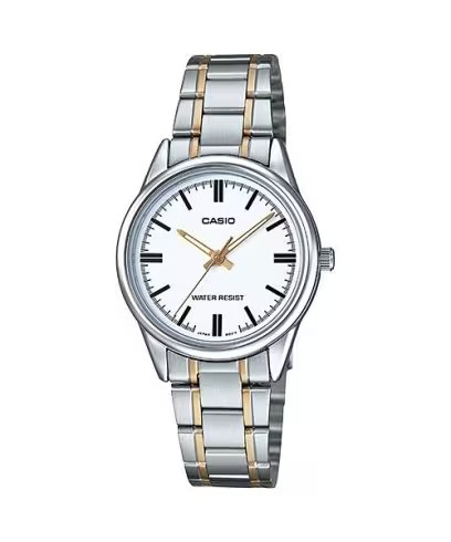 CASIO LTP-V005SG-7AUDF Silver Plated Case Stainless Steel Band Women's Watch