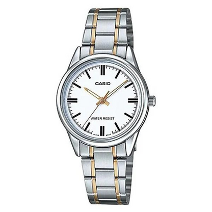 CASIO LTP-V005SG-7AUDF Silver Plated Case Stainless Steel Band Women's Watch