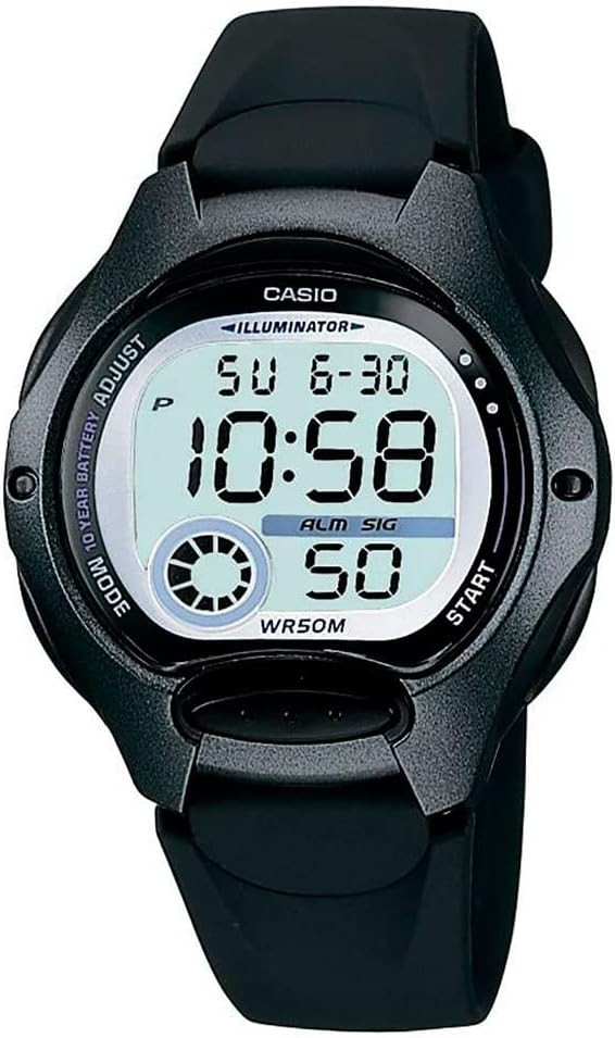 Casio Women's Black Digital Silicone Strap Watch LW-200-1BVDF  4971850803072