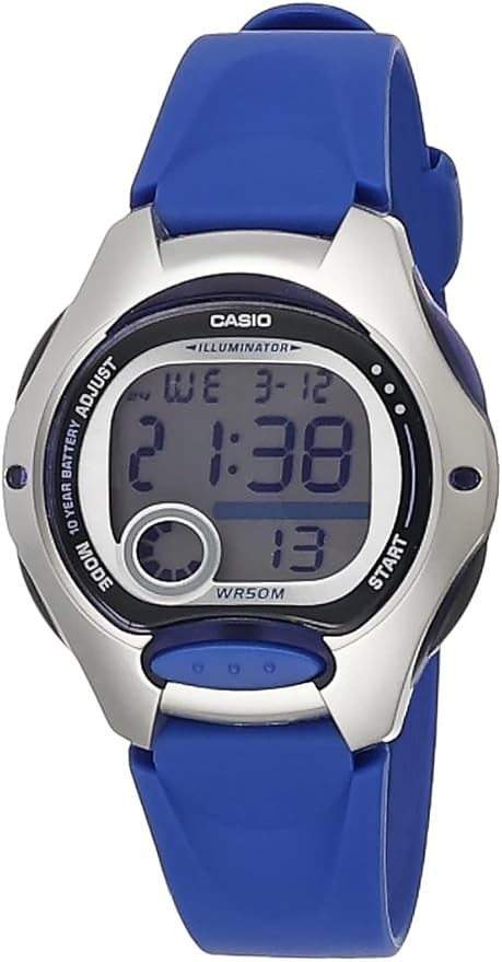 Casio Women's Water Resistant Digital Watch LW-200-2AVDF Blue Resin Strap 4971850795599