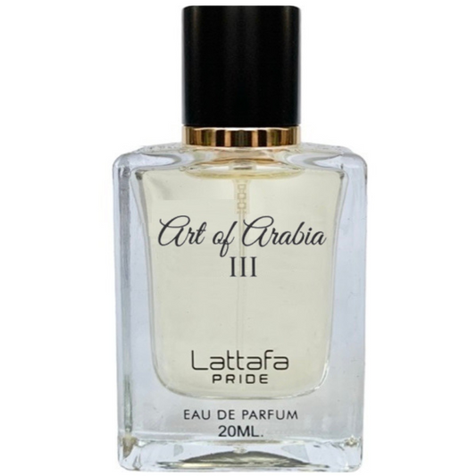 ART OF ARABIA III LATTAFA PRIDE EAU DE PARFUM 20ML SPRAY 6290360593586