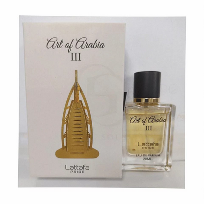 ART OF ARABIA III LATTAFA PRIDE EAU DE PARFUM 20ML SPRAY 6290360593586