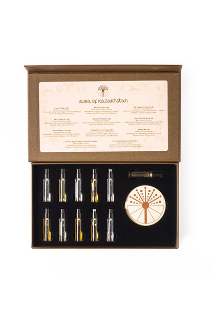 AURA OF KAZAKHSTAN Samples set, 10х3 ml, TOTAL 30ML gift package 4870237741023 NICHE