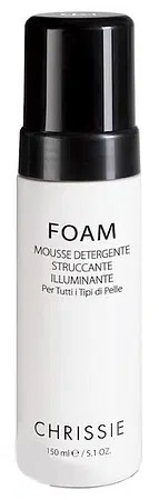 CHRISSIE COSMETICS FOAM MOUSSE DETERGENTE STRUCCANTE ILLUMINANTE PER TUTTI I TIPI DI PELLE FORMULA CON ACQUA MAGNETIZZATA