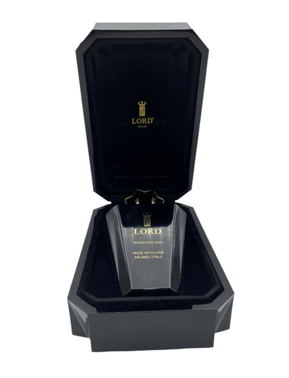 LORD MILANO MOROCCAN OUD EAU DE PARFUM UNISEX 100ML 3.4FLOZ IN DELUXE LUXURY BLACK WOODBOX