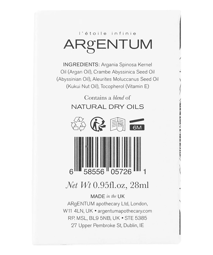 ARGENTUM L'Etoile Infinie - Enhancing day & night face oil  NATURAL DRY OILS  28ML